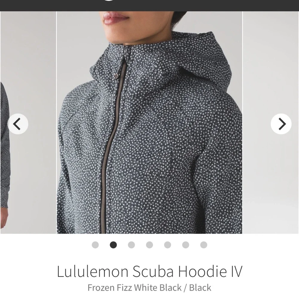 Lululemon Scuba Hoodie IV - Frozen Fizz (White & Black) - Picture 1 of 9